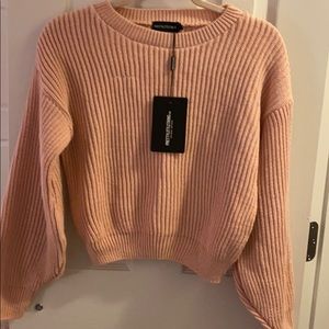 Pink cropped sweater by Pretty Little Things